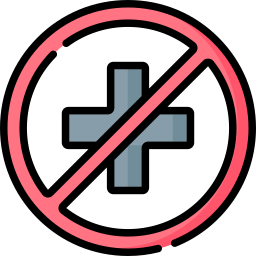 No medical insurance icon