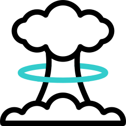esplosione nucleare icona