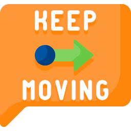 Keep moving icon