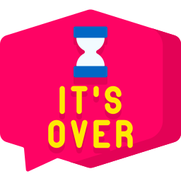 It's over icon