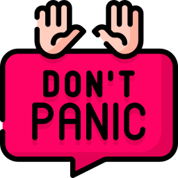 Don't panic icon