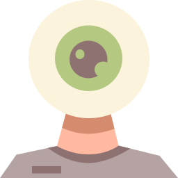 Eyeball head icon