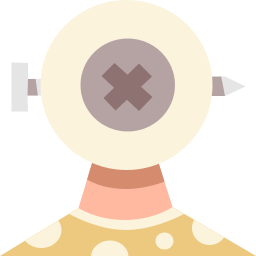 Dead eye head icon