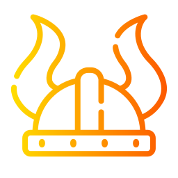 Viking helmet icon