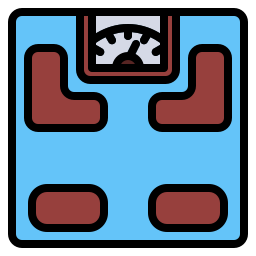báscula corporal icono