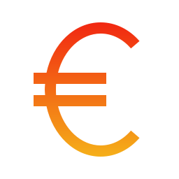 sinal de euro Ícone