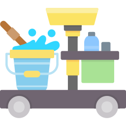 Cleaning cart icon