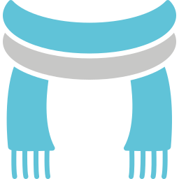 Winter scarf icon