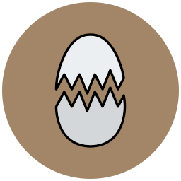 Разбитые яйца иконка