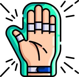 Hand splint icon