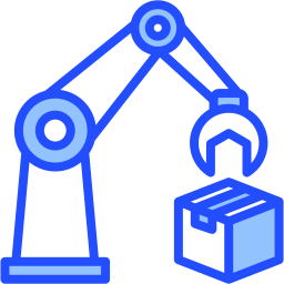 braccio robotico icona