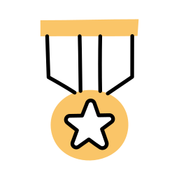 Почетная медаль иконка