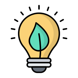 lâmpada ecológica Ícone