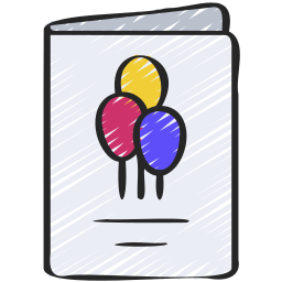 Birthday card icon