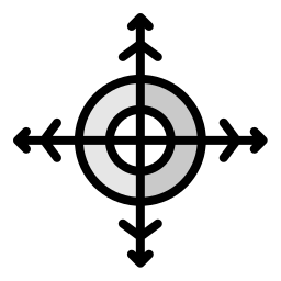 Dirección de la flecha icono