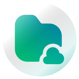 Cloud database icon