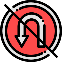 No turn icon