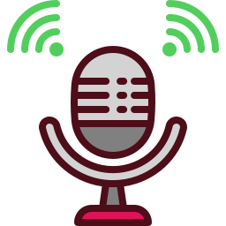 Broadcast mic icon