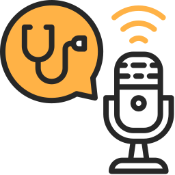 podcast sur la santé Icône