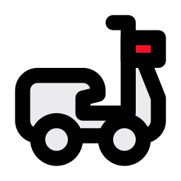 Delivery bike icon