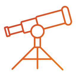 télescope Icône