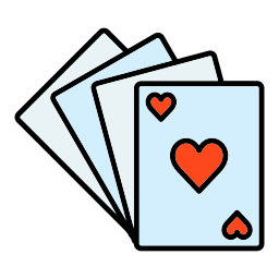 jugando a las cartas icono