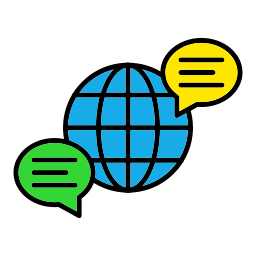 Comunicação global Ícone
