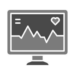 Monitoreo cardíaco icono