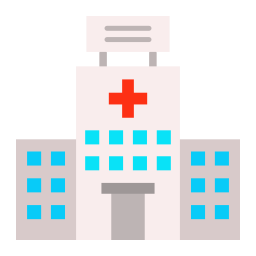 Hospital building icon