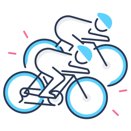 Race bike icon