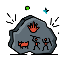Cave painting icon