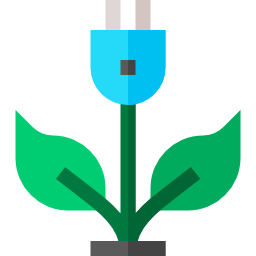 Green energy icon