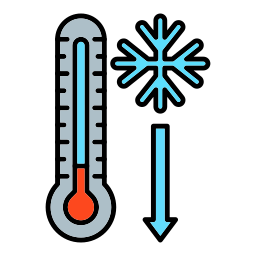 baja temperatura icono