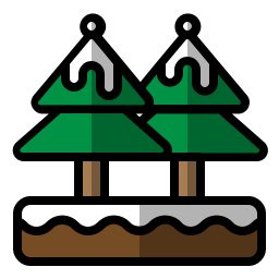 Árbol de navidad icono