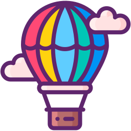 balão de ar quente Ícone