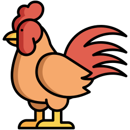 Gallic rooster icon