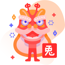 Lion dance icon