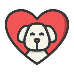 Dog lover icon