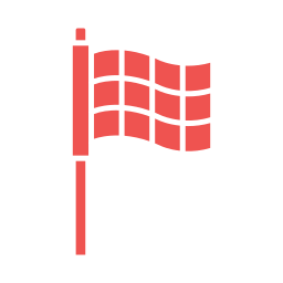 bandeira de chegada Ícone