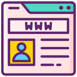 página web icono