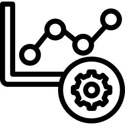 gráfico de linea icono