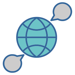 Global communication icon