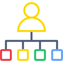 estructura de organización icono