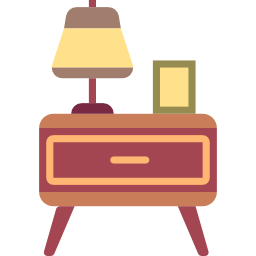 Bedside table icon