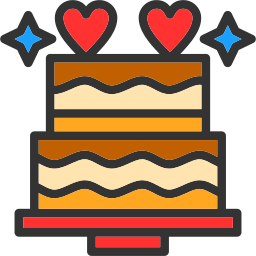 Wedding cake icon