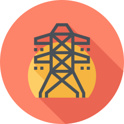 Electricity tower icon