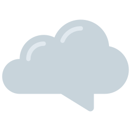 Cloud messaging icon