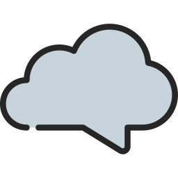 Обмен сообщениями в облаке иконка