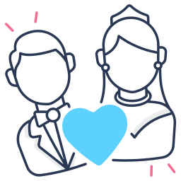 Bride and groom icon