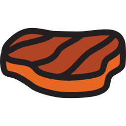 Beef steak icon